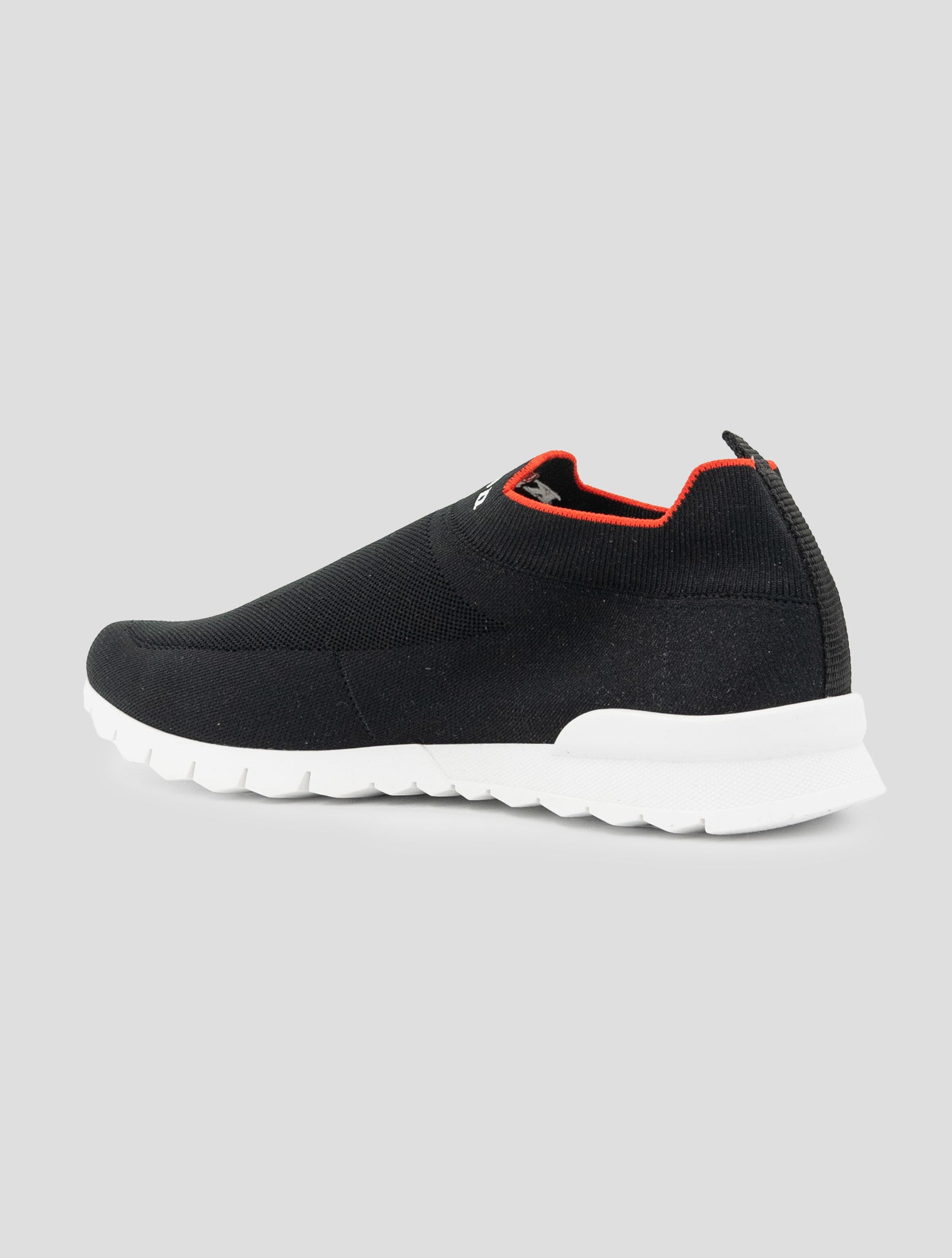 Kiton Black Red Cotton Ea Sneakers