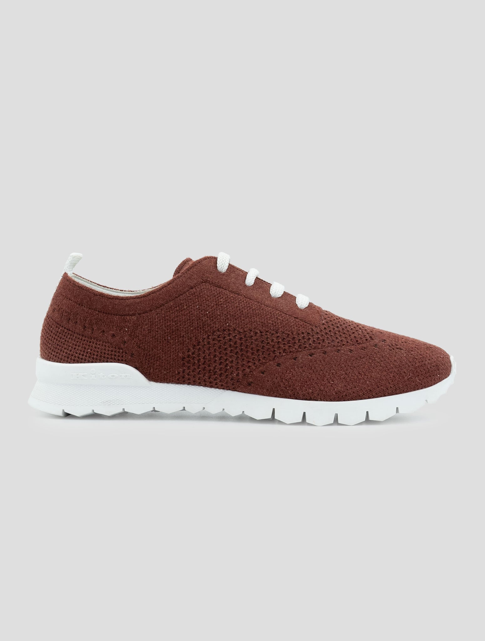 Kiton Brown Cashmere Sneakers
