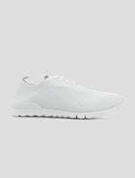 Kiton White Cotton Ea Sneakers