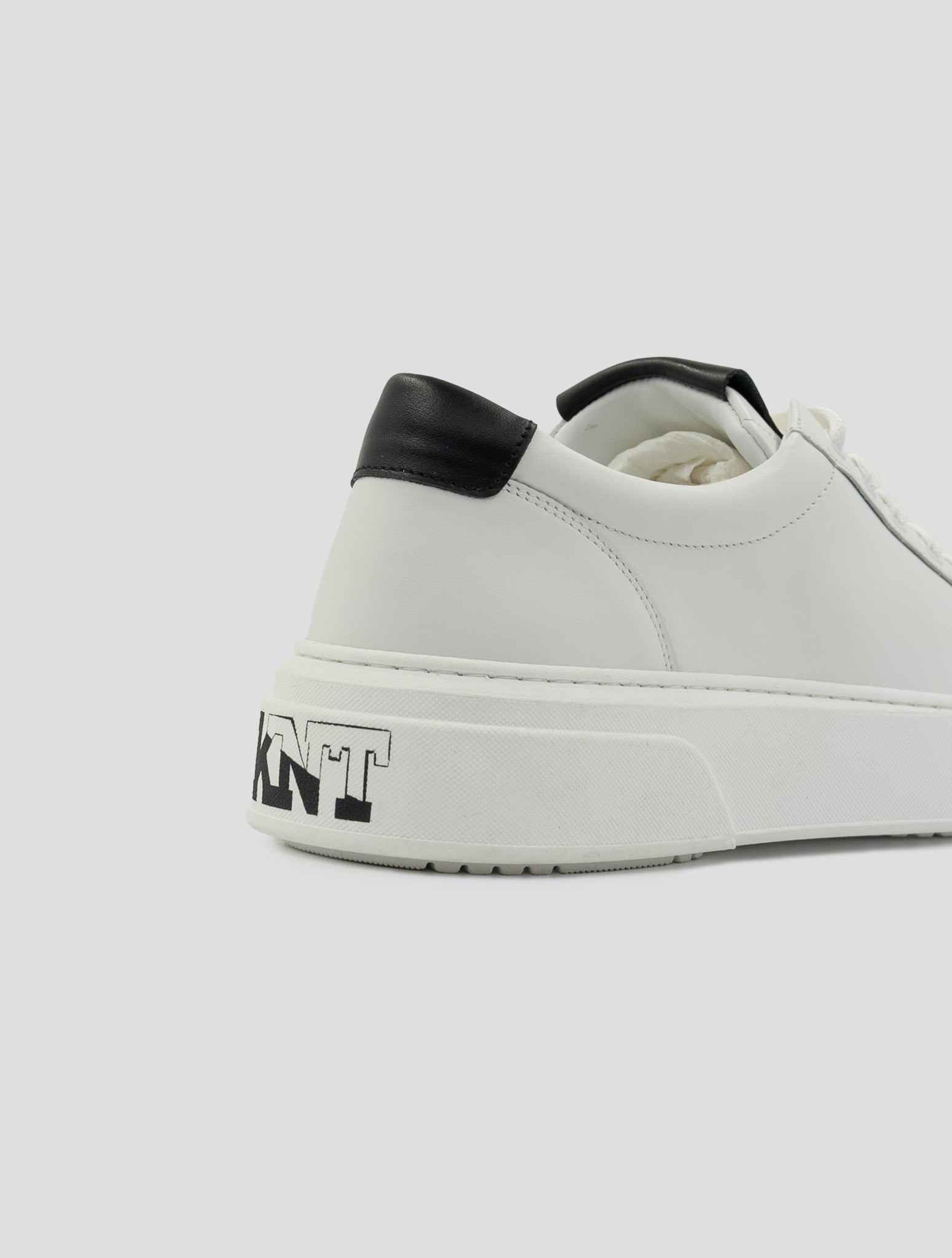 Kiton Knt White Leather Sneakers
