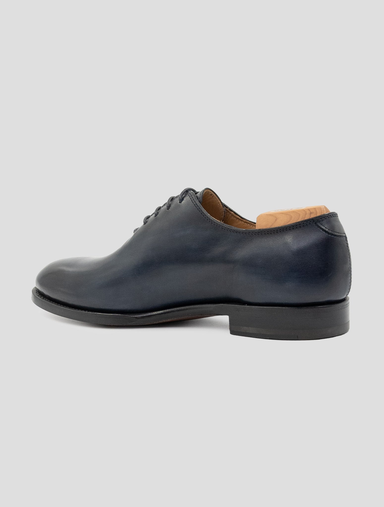 Kiton Blue Leather Dress Shoes