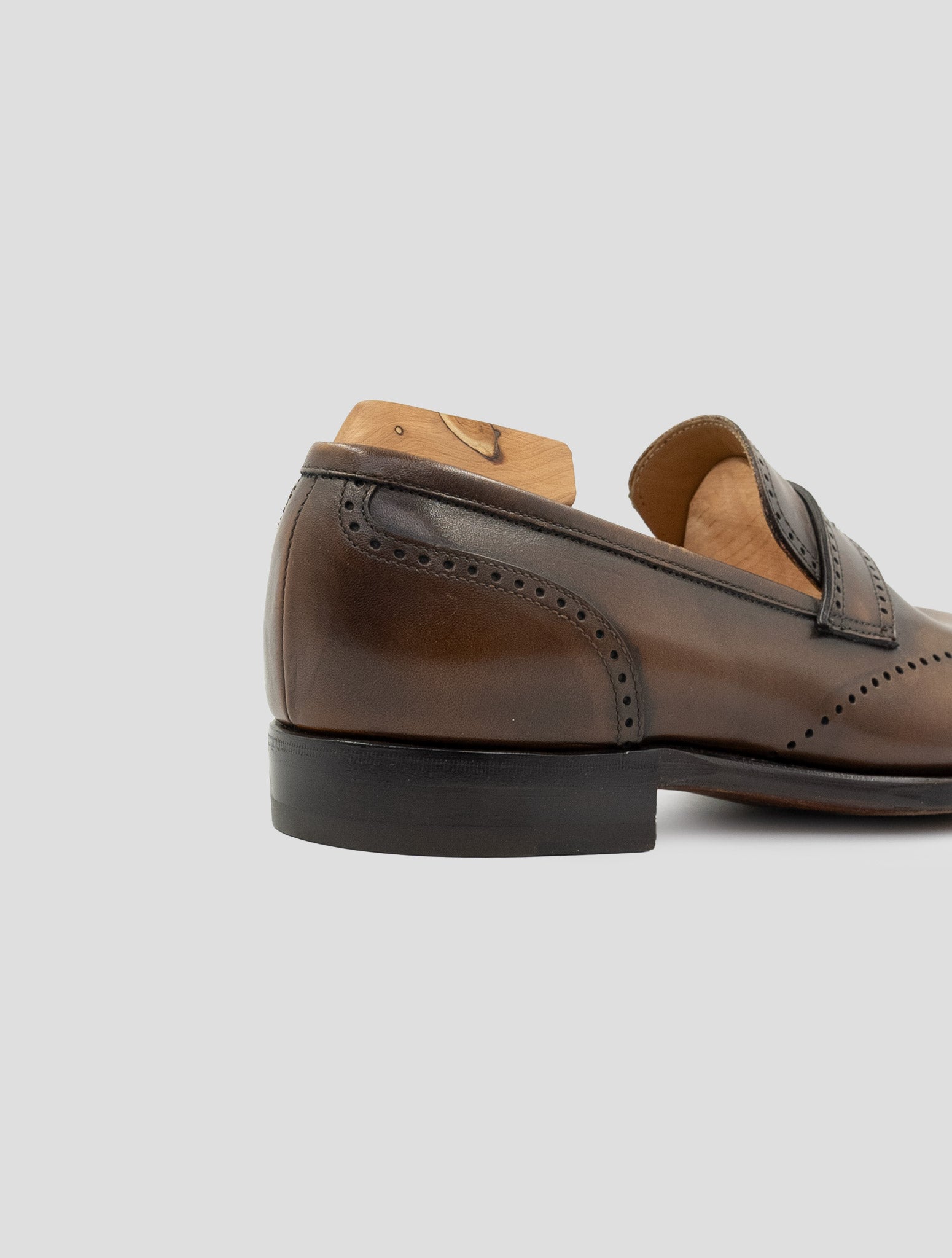 Kiton Brown Leather Dress Shoes