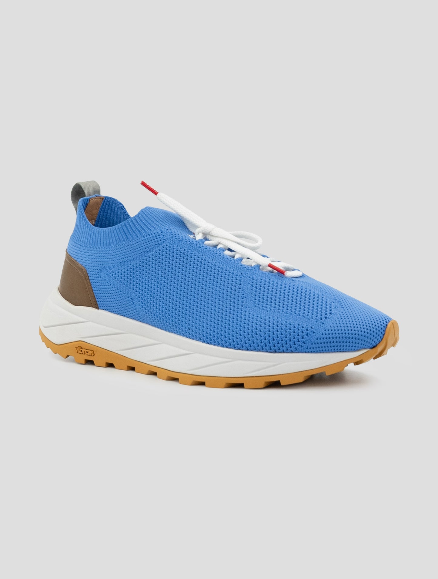 Kiton Light Blue Pl Tpu Wool Sneakers
