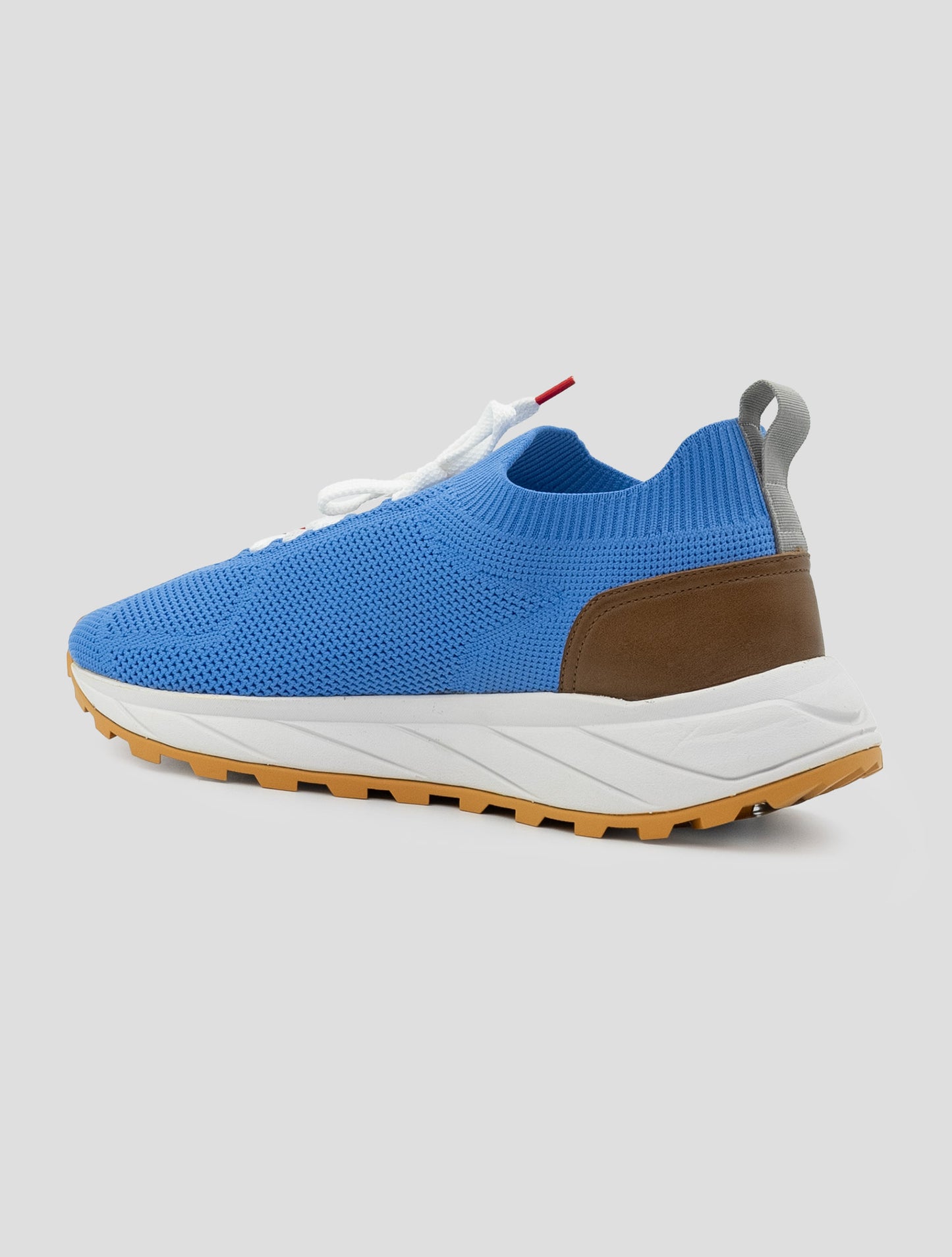 Kiton Light Blue Pl Tpu Wool Sneakers