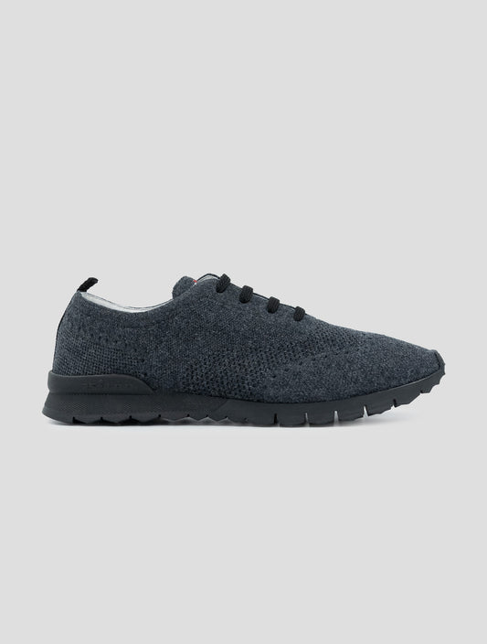 Kiton Gray Cashmere Sneakers