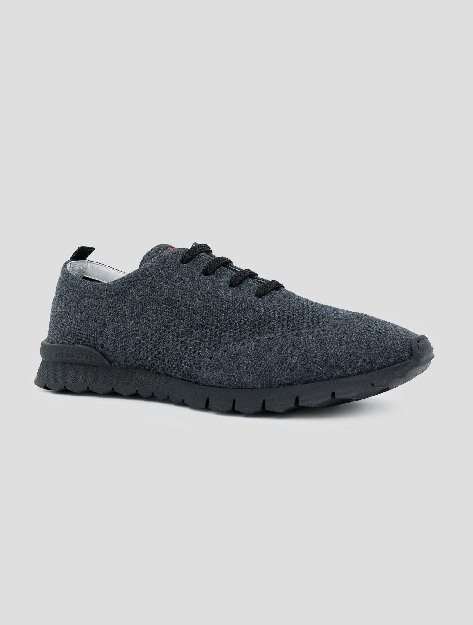 Kiton Gray Cashmere Sneakers