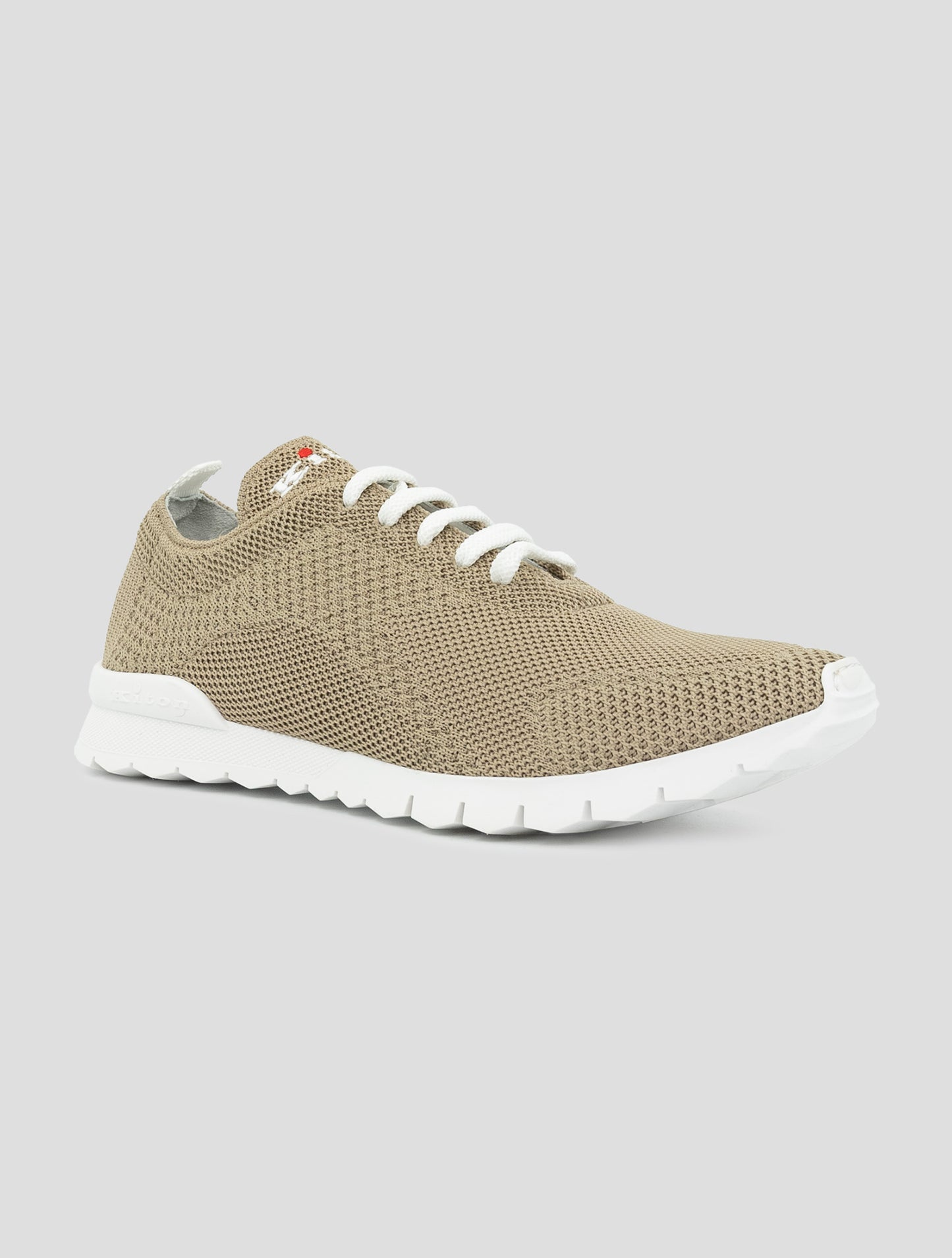 Kiton Beige Cotton Ea Sneakers