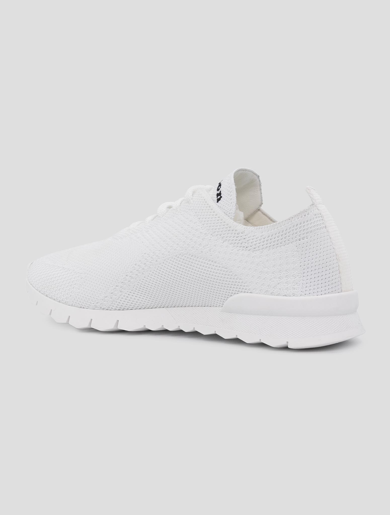 Kiton White Cotton Ea Sneakers