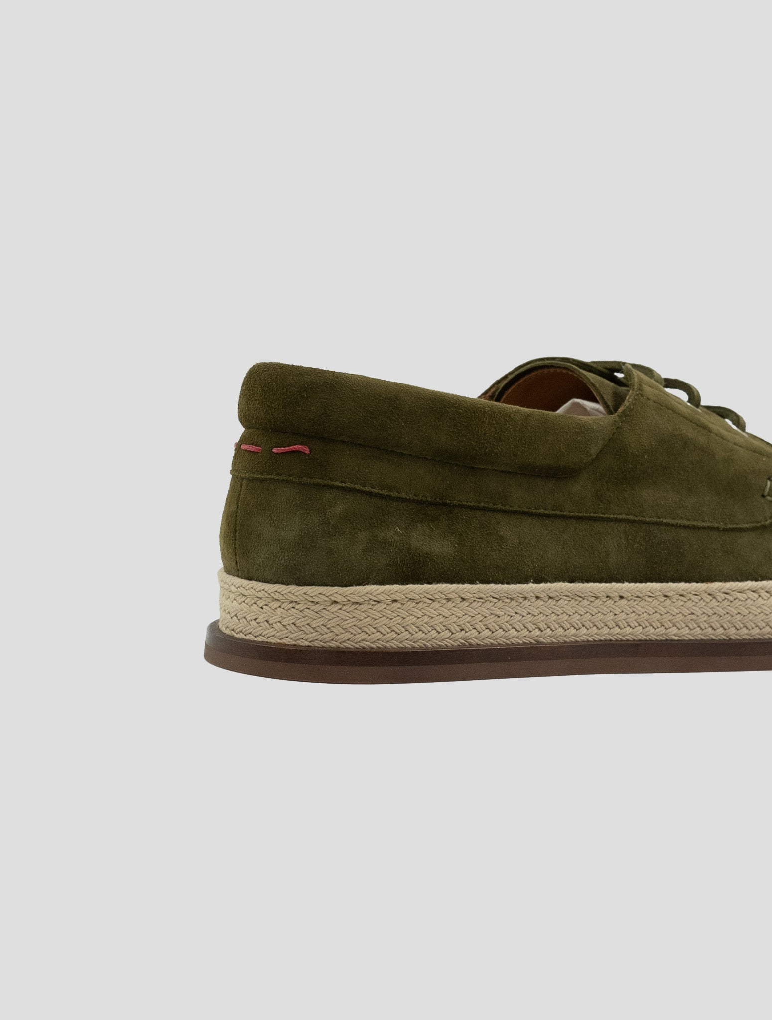 Kiton Green Leather Suede Sneakers