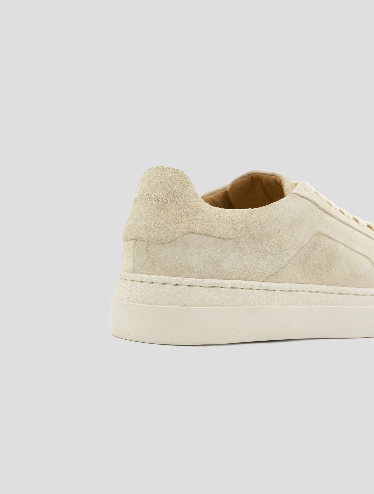 Kiton Beige Leather Suede Sneakers