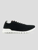 Kiton Black Cotton Ea Sneakers