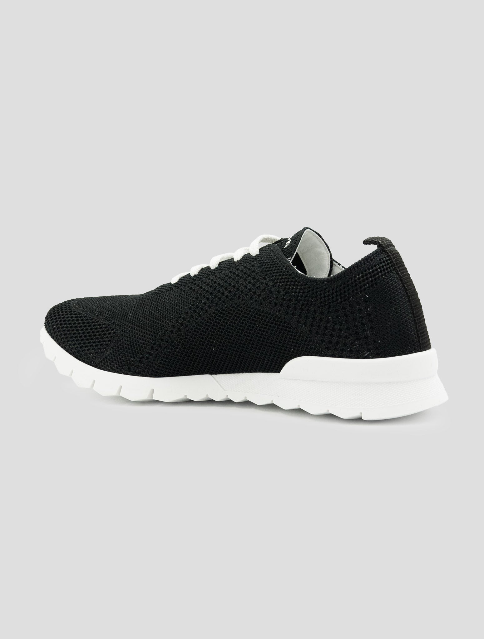 Kiton Black Cotton Ea Sneakers