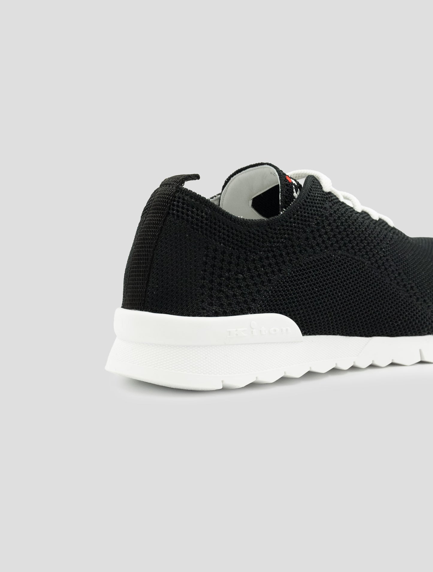 Kiton Black Cotton Ea Sneakers