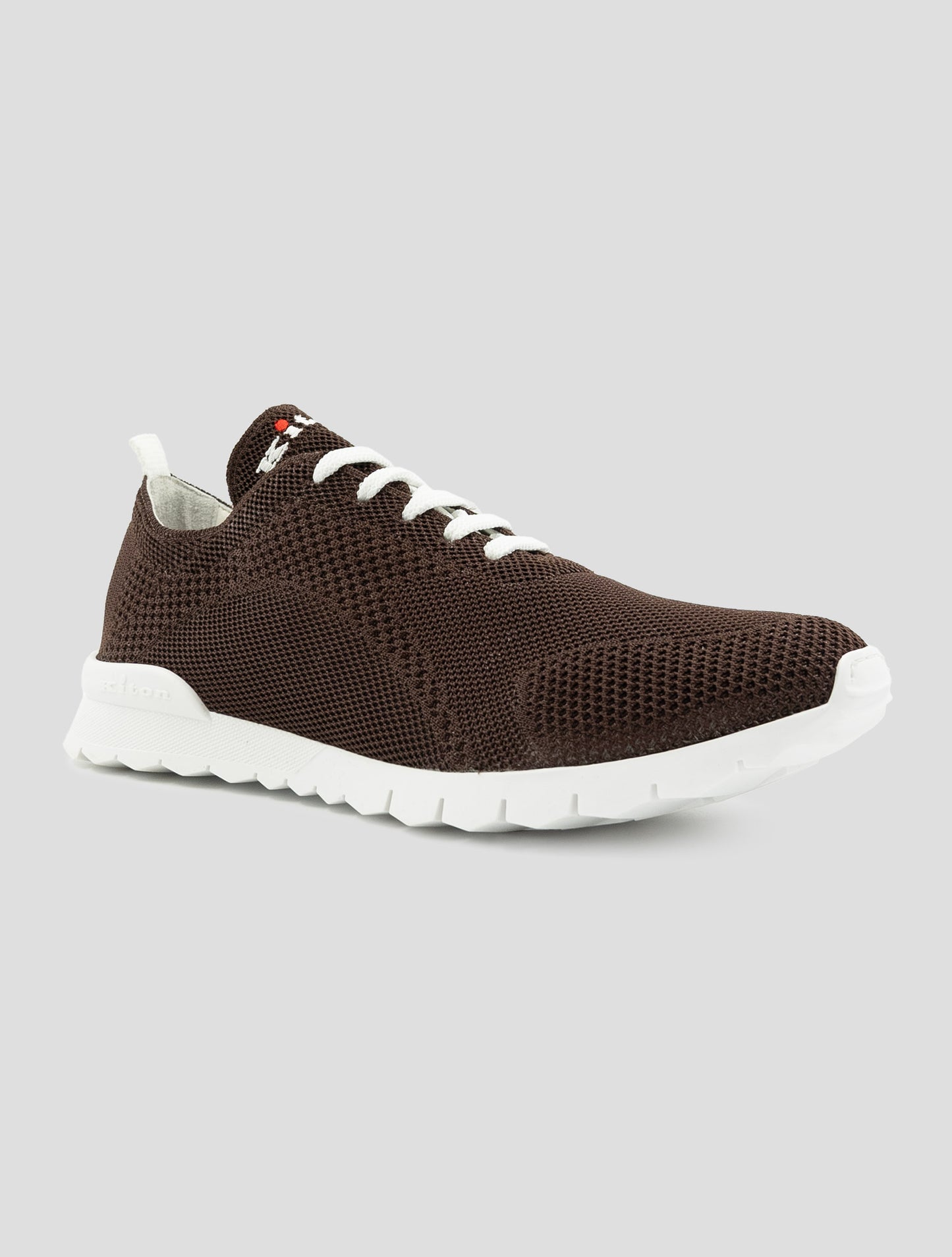 Kiton Brown Cotton Ea Sneakers