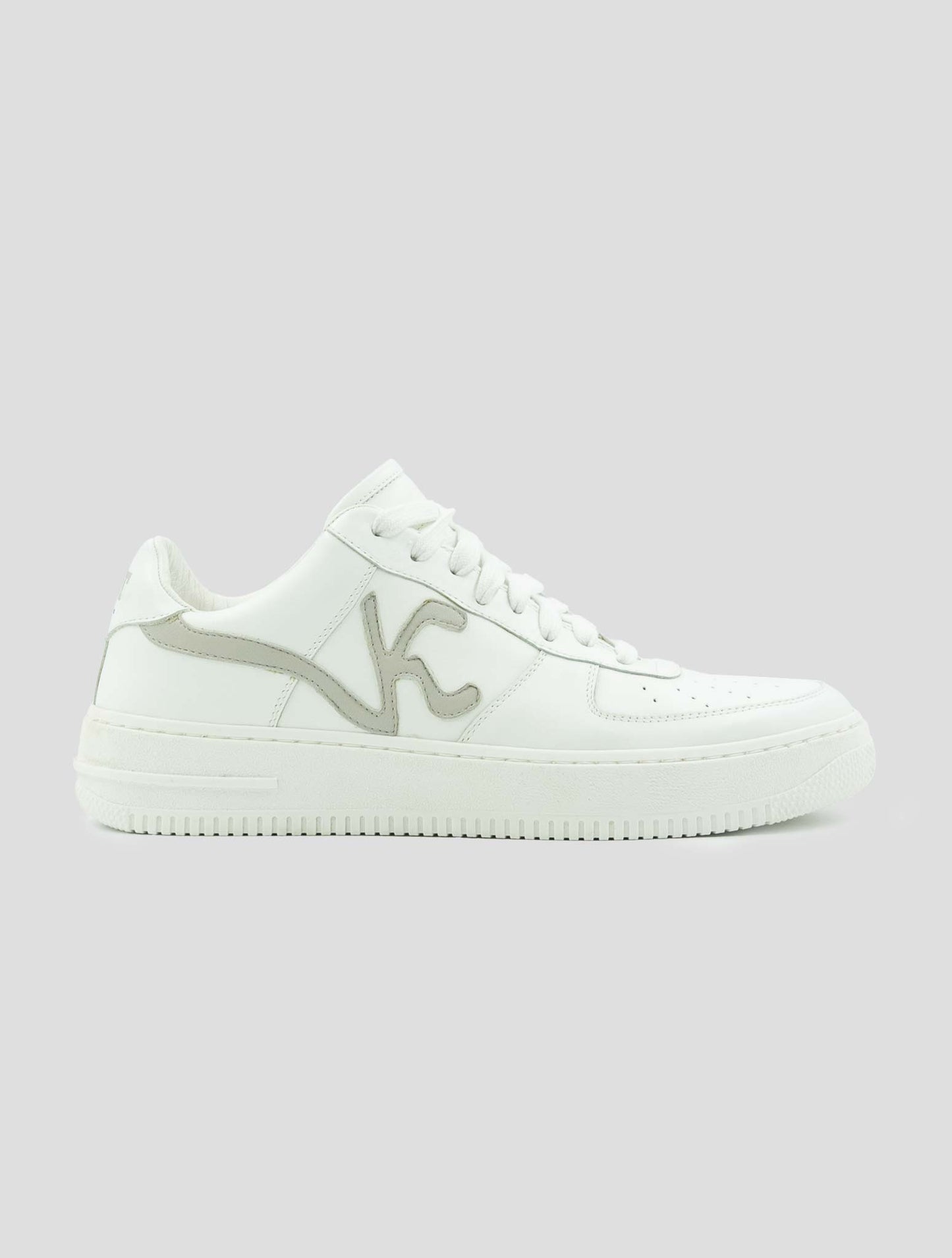 Kiton White Leather Sneakers