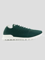 Kiton Green Cotton Ea Sneakers