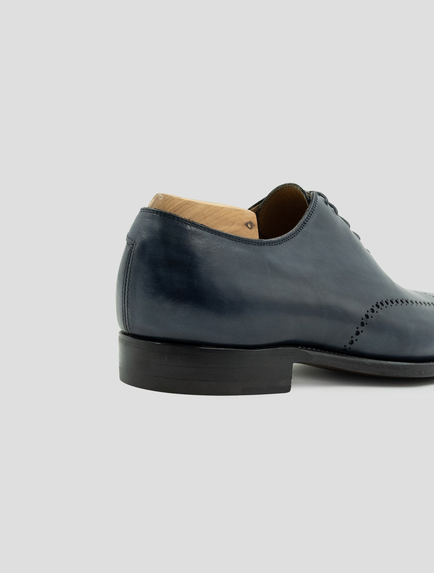 Kiton Blue Leather Dress Shoes