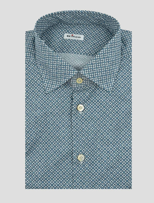 Kiton Multicolor Cotton Ea Shirt