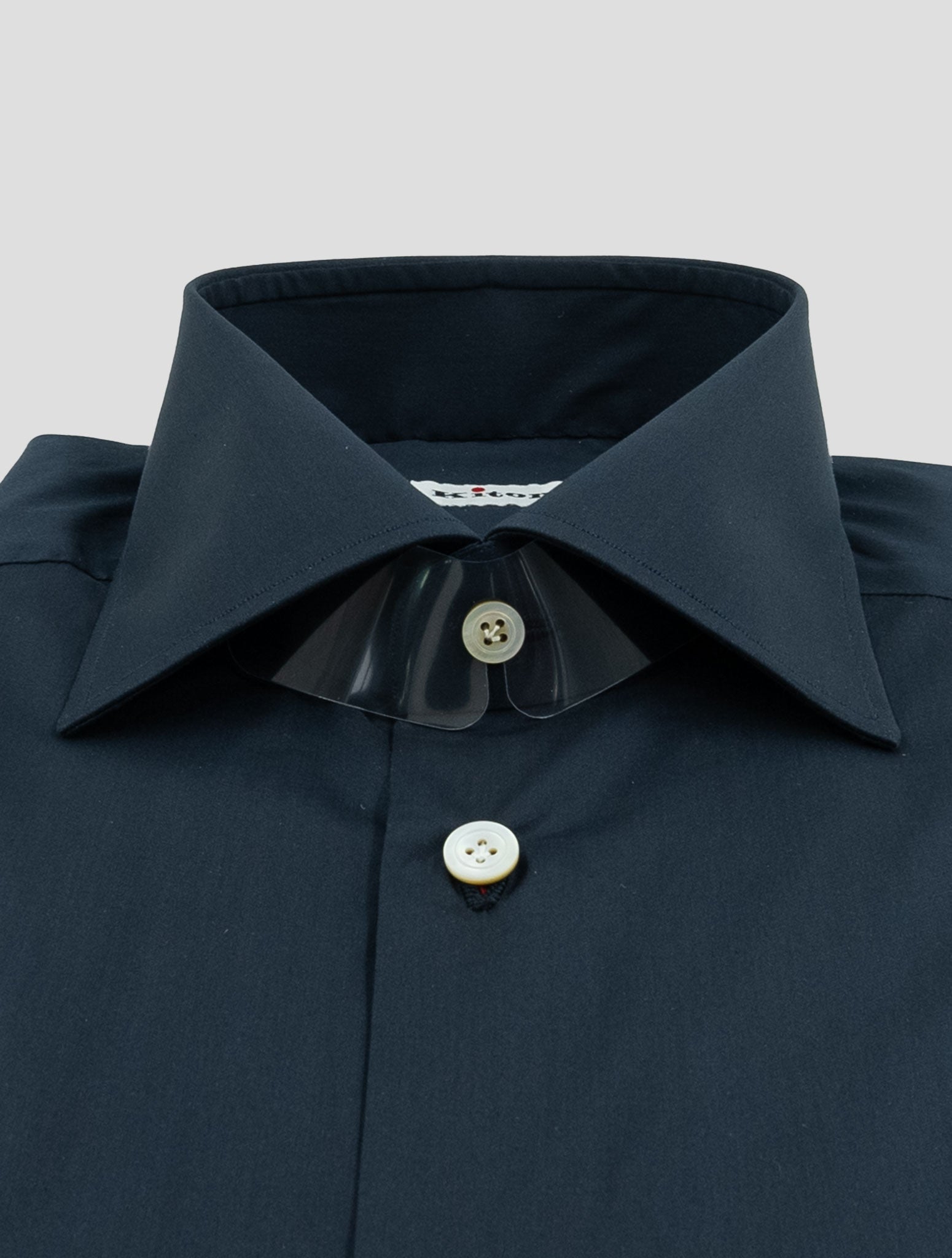 Kiton Blue Cotton Pa Ea Shirt