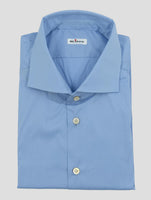 Kiton Blue Cotton Pa Ea Shirt