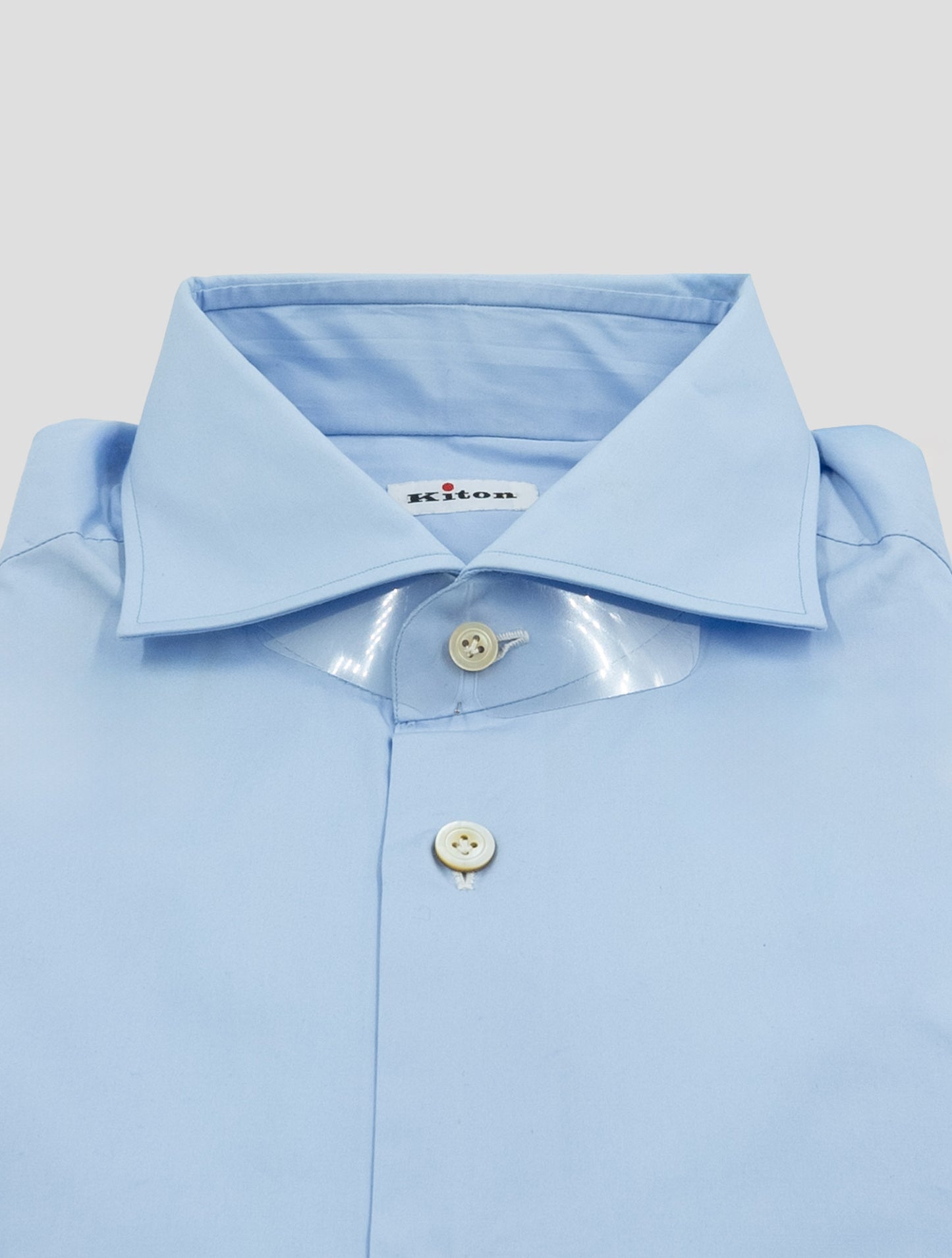 Kiton Light Blue Cotton Shirt