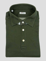 Kiton Green Cotton Cashmere Polo Shirt