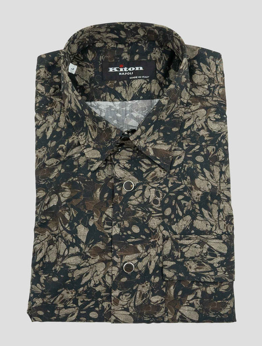 Kiton Multicolor Cotton  Shirt