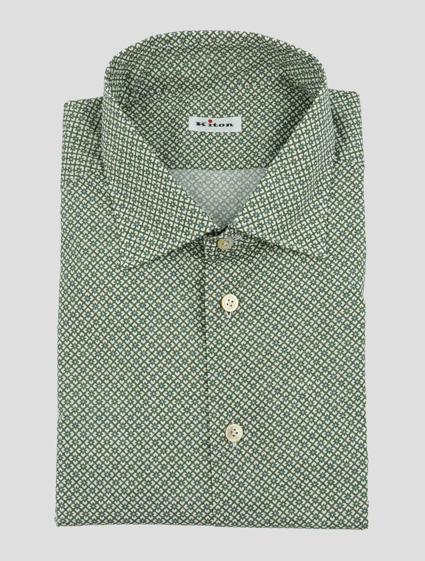 Kiton Green Cotto Ea Nerano Shirt