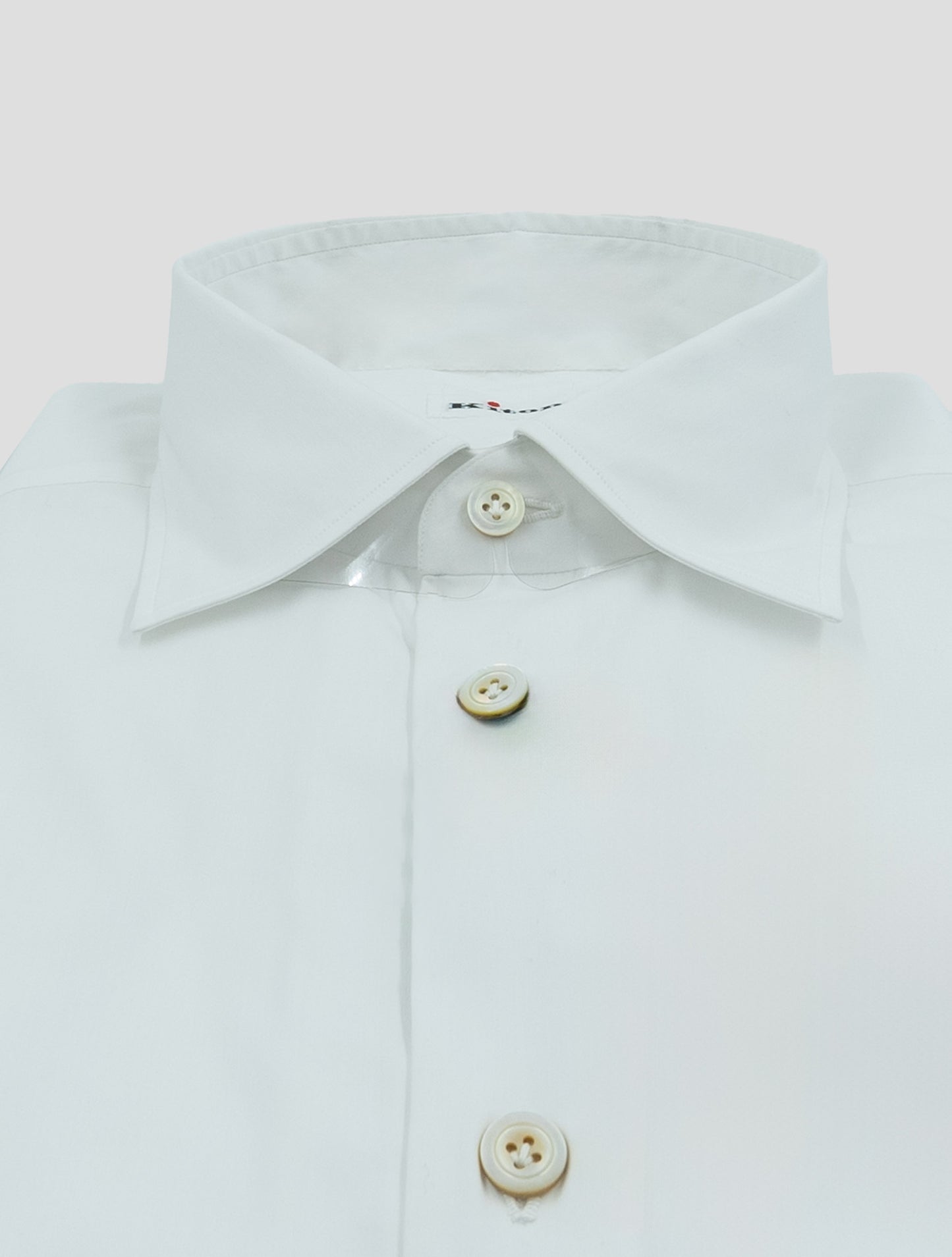 Kiton White Cotton Pa Ea Shirt