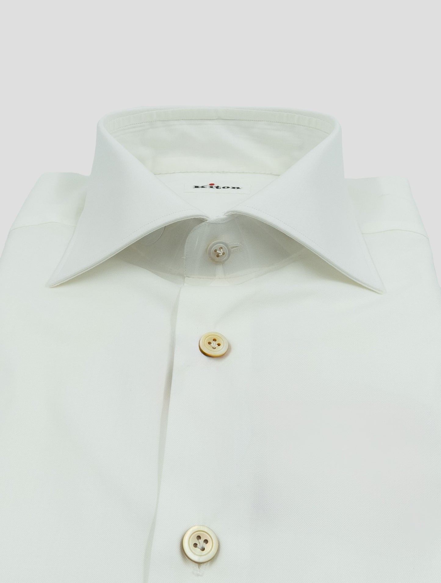 Kiton White Cotton Shirt