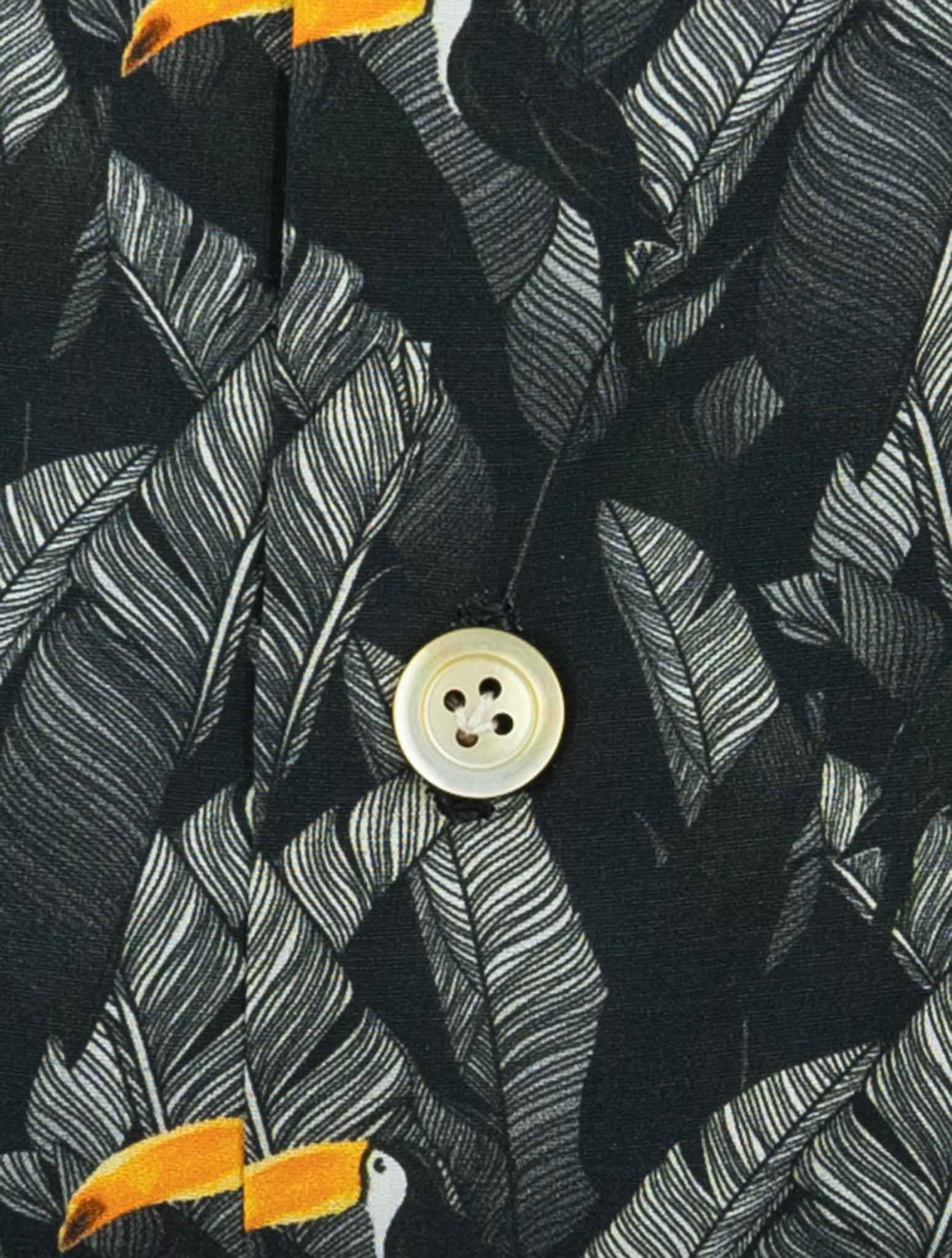 Kiton Black Cotton Ciro Shirt