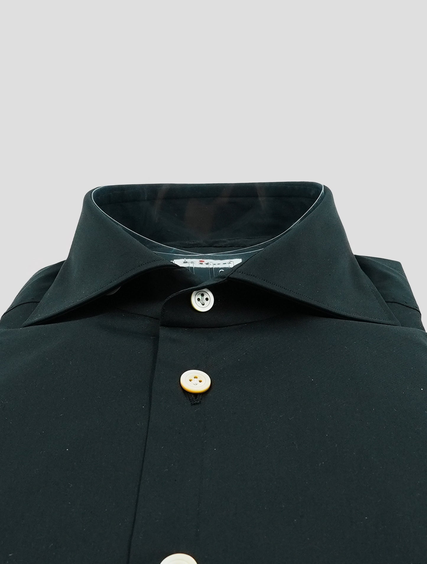 Kiton Black Cotton Pa Ea Shirt