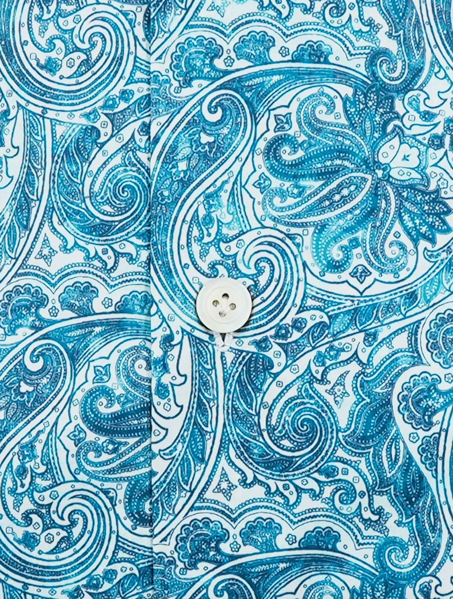 Kiton Blue Cotton Ea Shirt