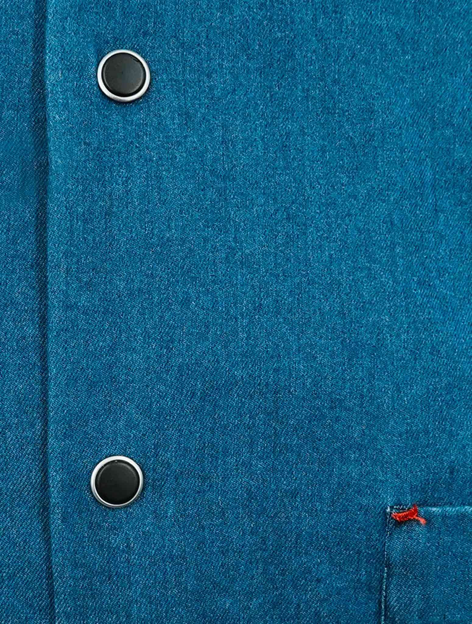 Kiton Denim Cotton Ea Nerano Shirt