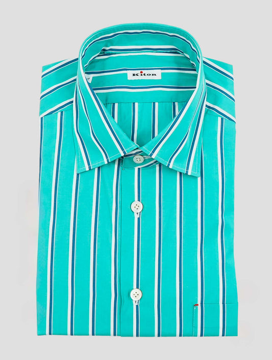 Kiton Multicolor Cotton Shirt