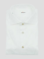 Kiton White Cotton Shirt French Cuff
