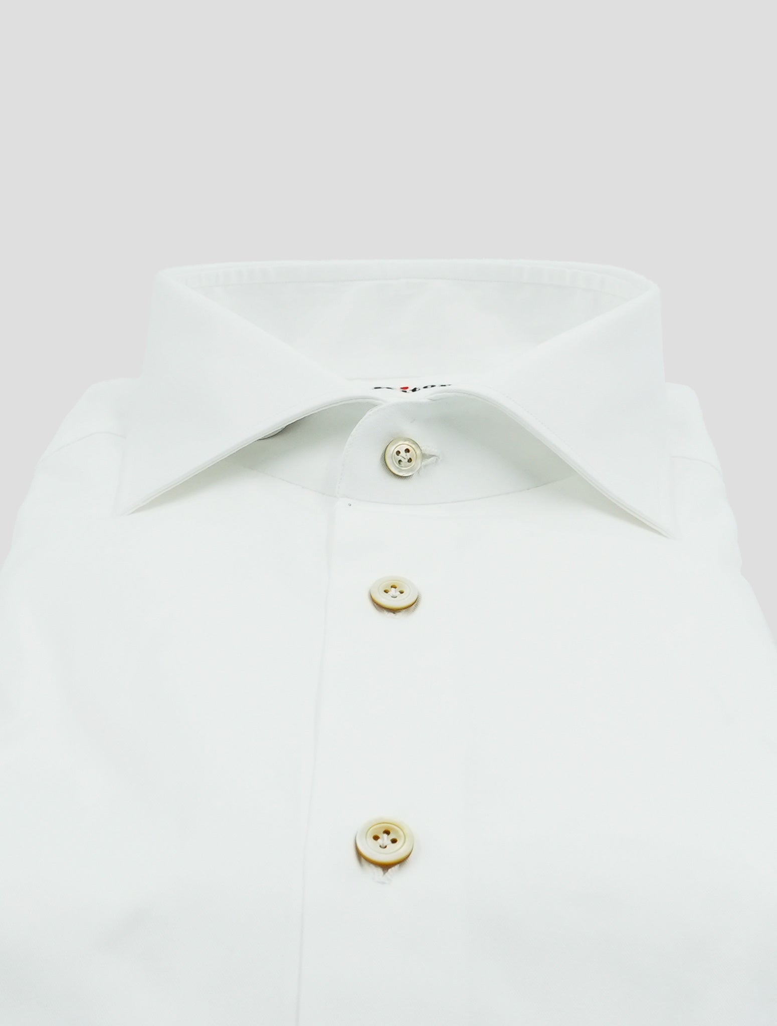 Kiton White Cotton Shirt French Cuff
