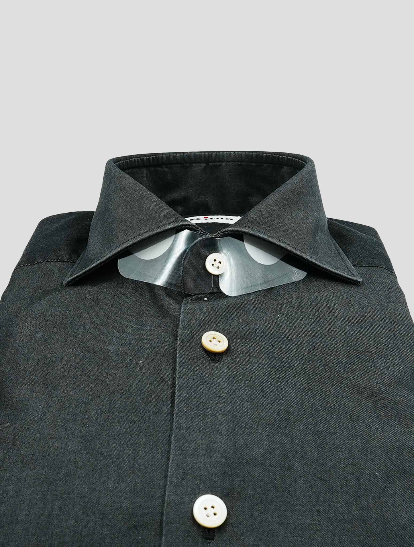 Kiton Dark Gray Cotton Shirt