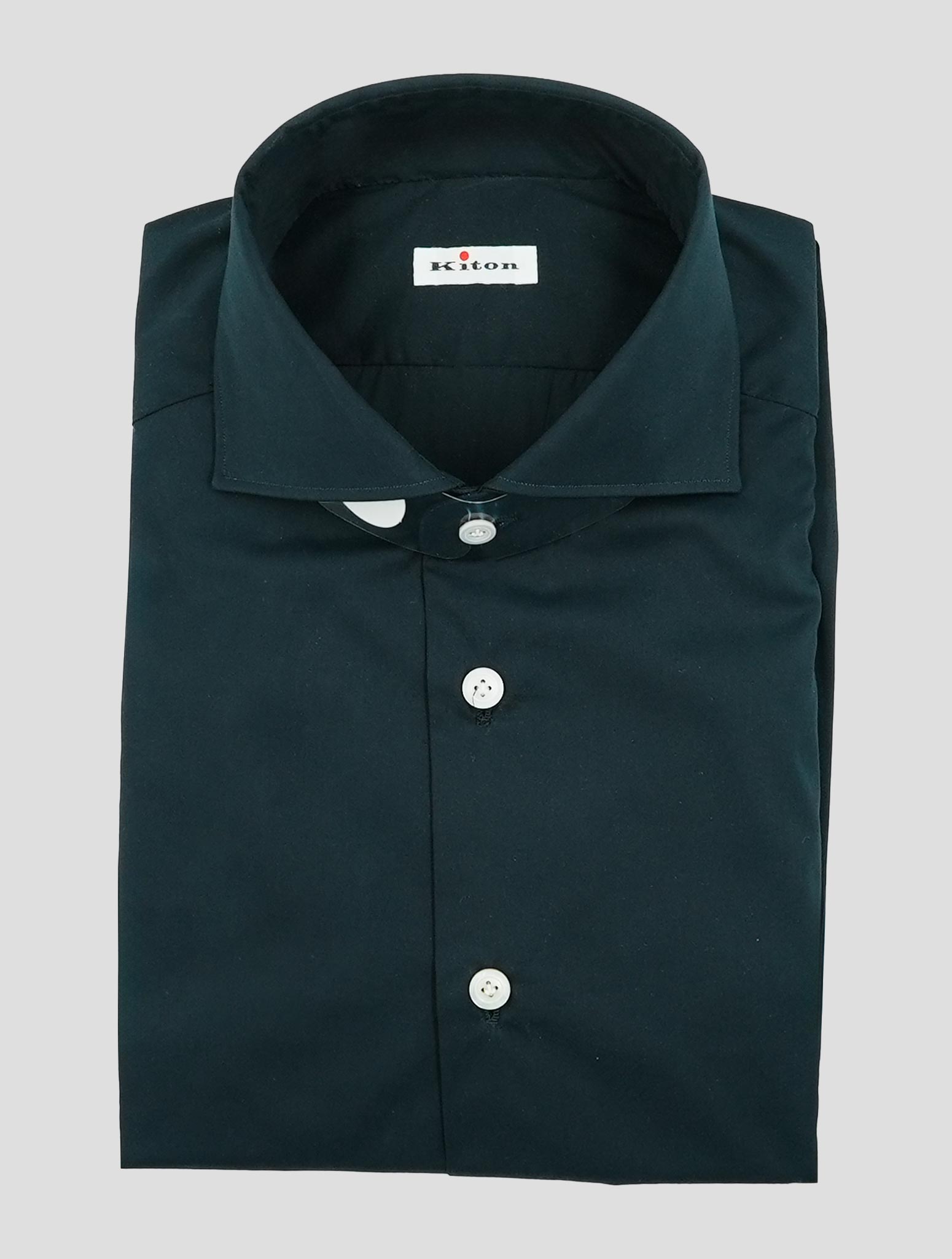 Kiton Dark Blue Cotton Shirt