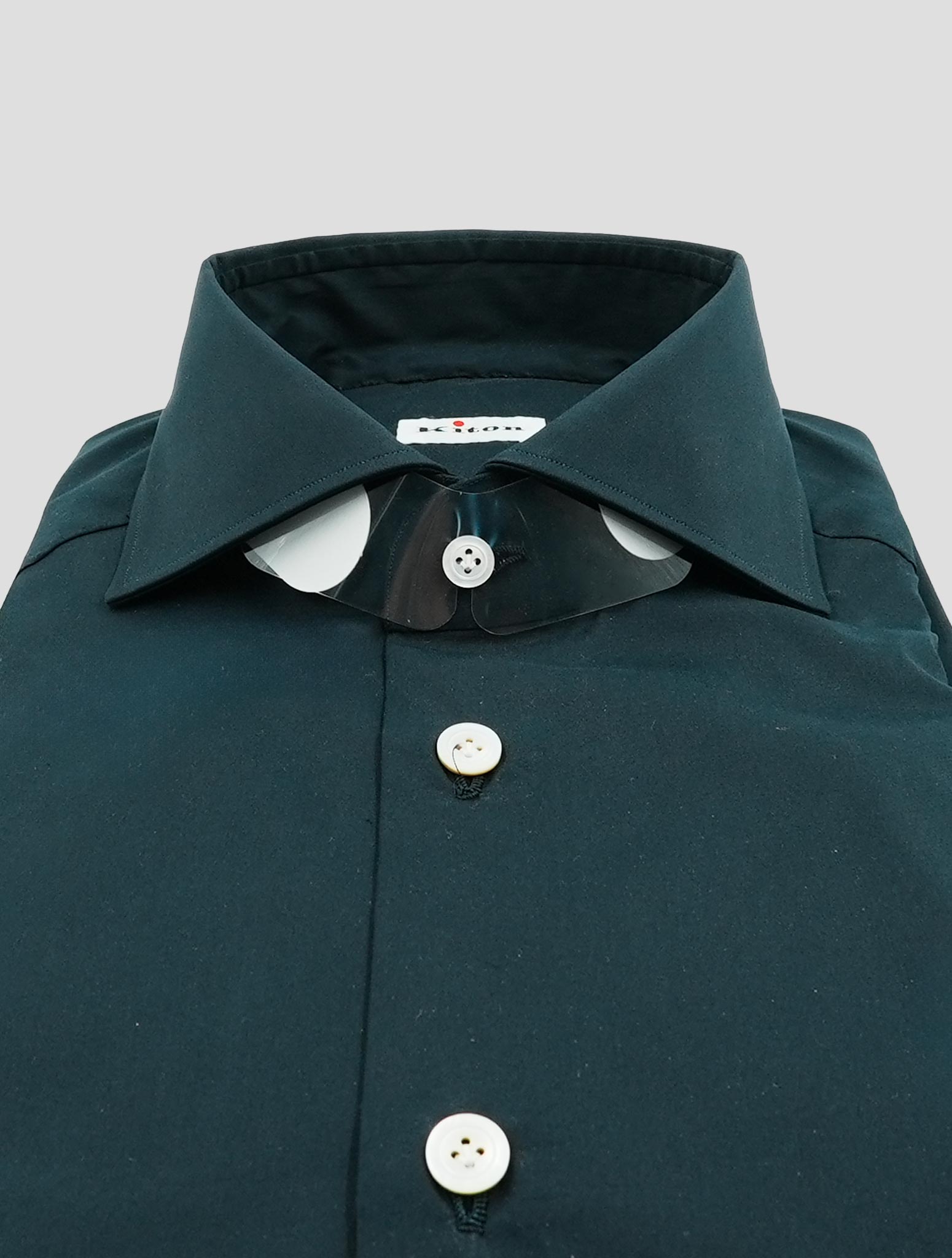 Kiton Dark Blue Cotton Shirt