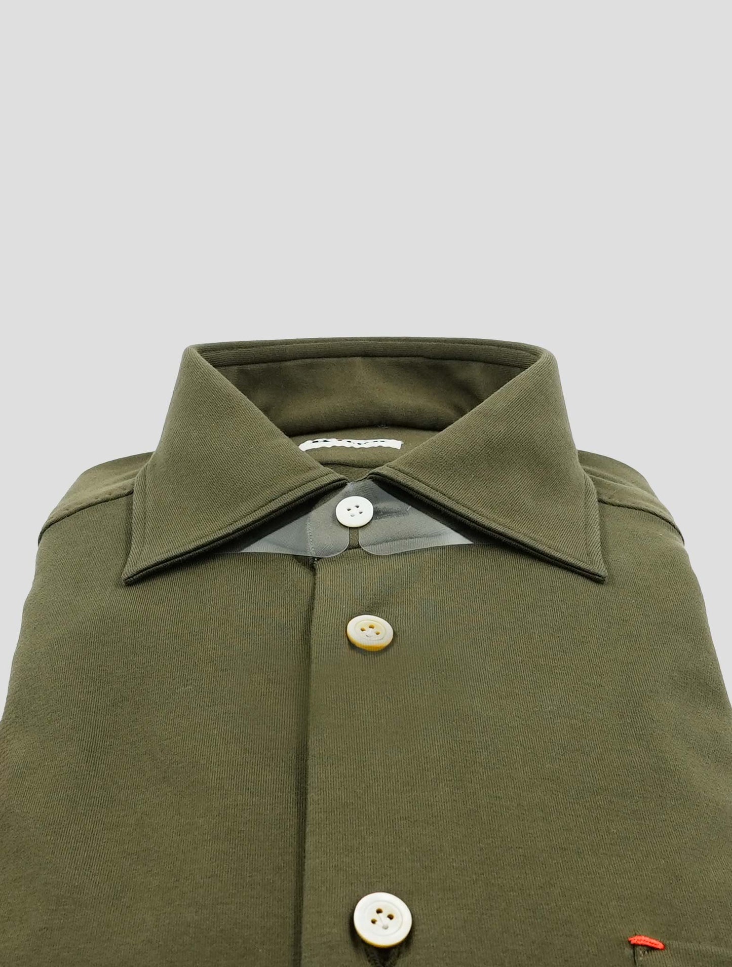 Kiton Green Cotton Shirt
