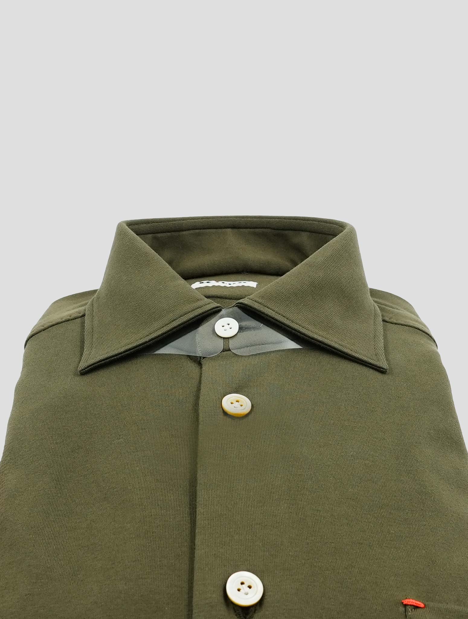Kiton Green Cotton Shirt