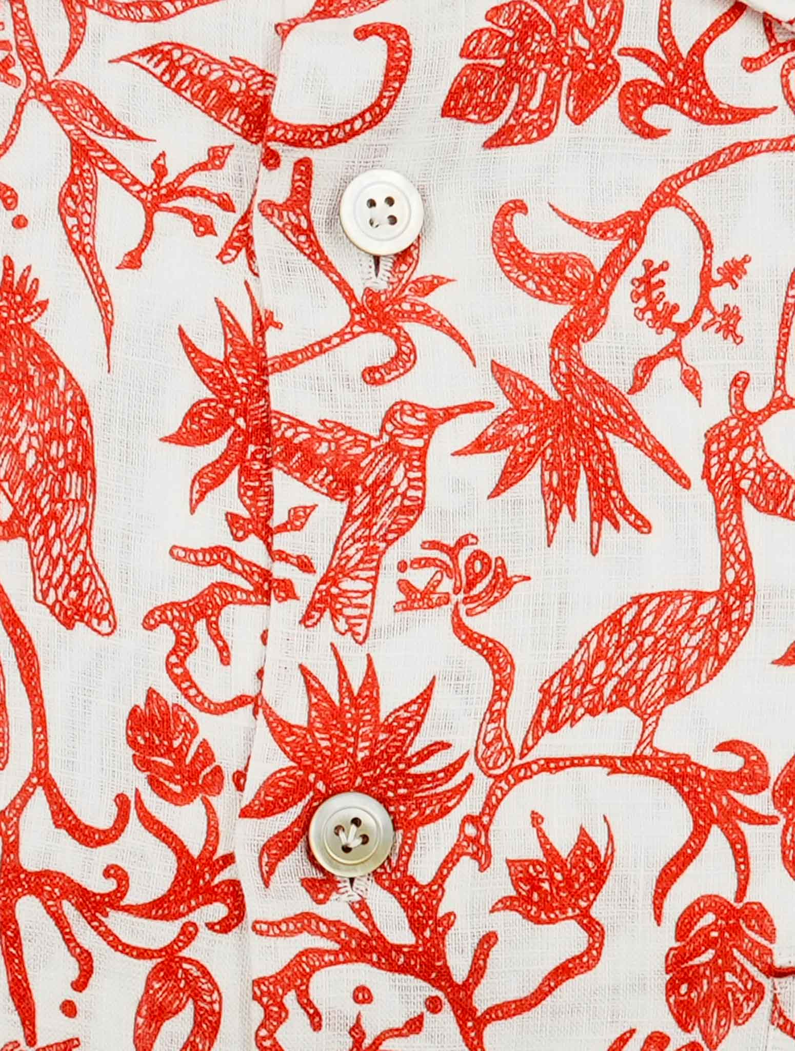Kiton Red White Cotton Shirt – Mr.PianiK