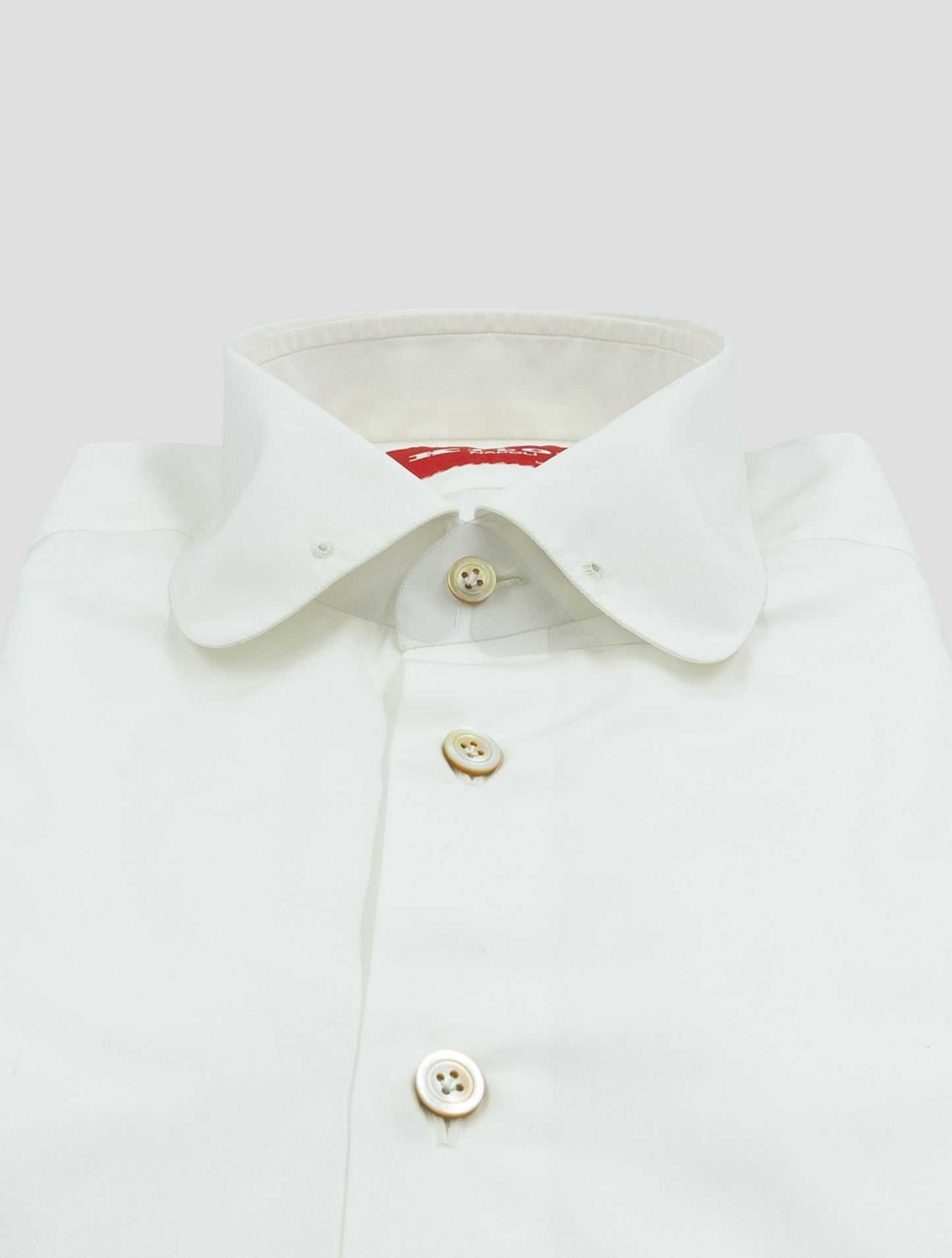 Kiton White Cotton Shirt