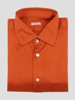 Kiton Orange Cotton Shirt