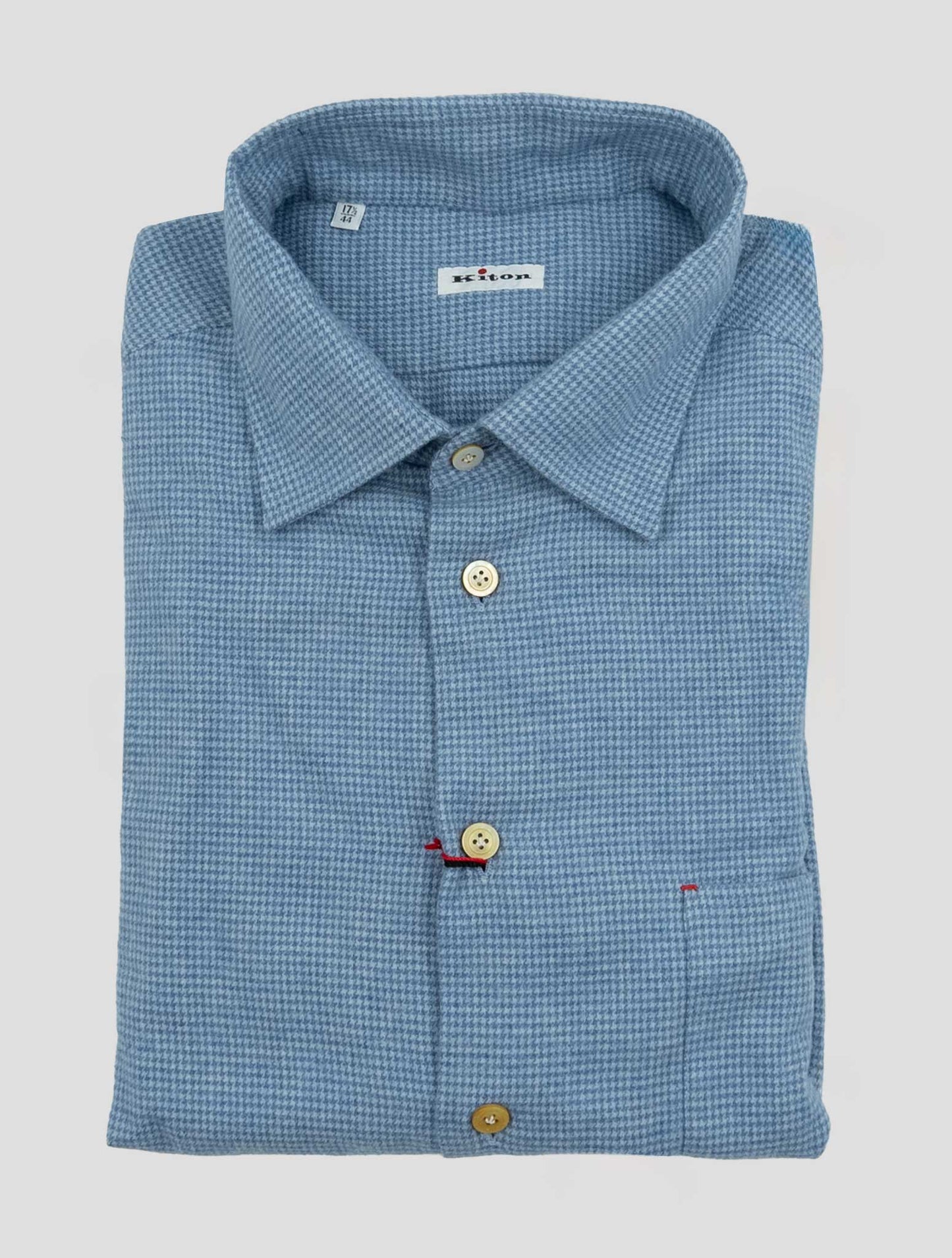Kiton Light Blue Cotton Shirt