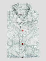 Kiton Gray Linen Shirt