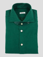 Kiton Green Cotton Cashmere Shirt