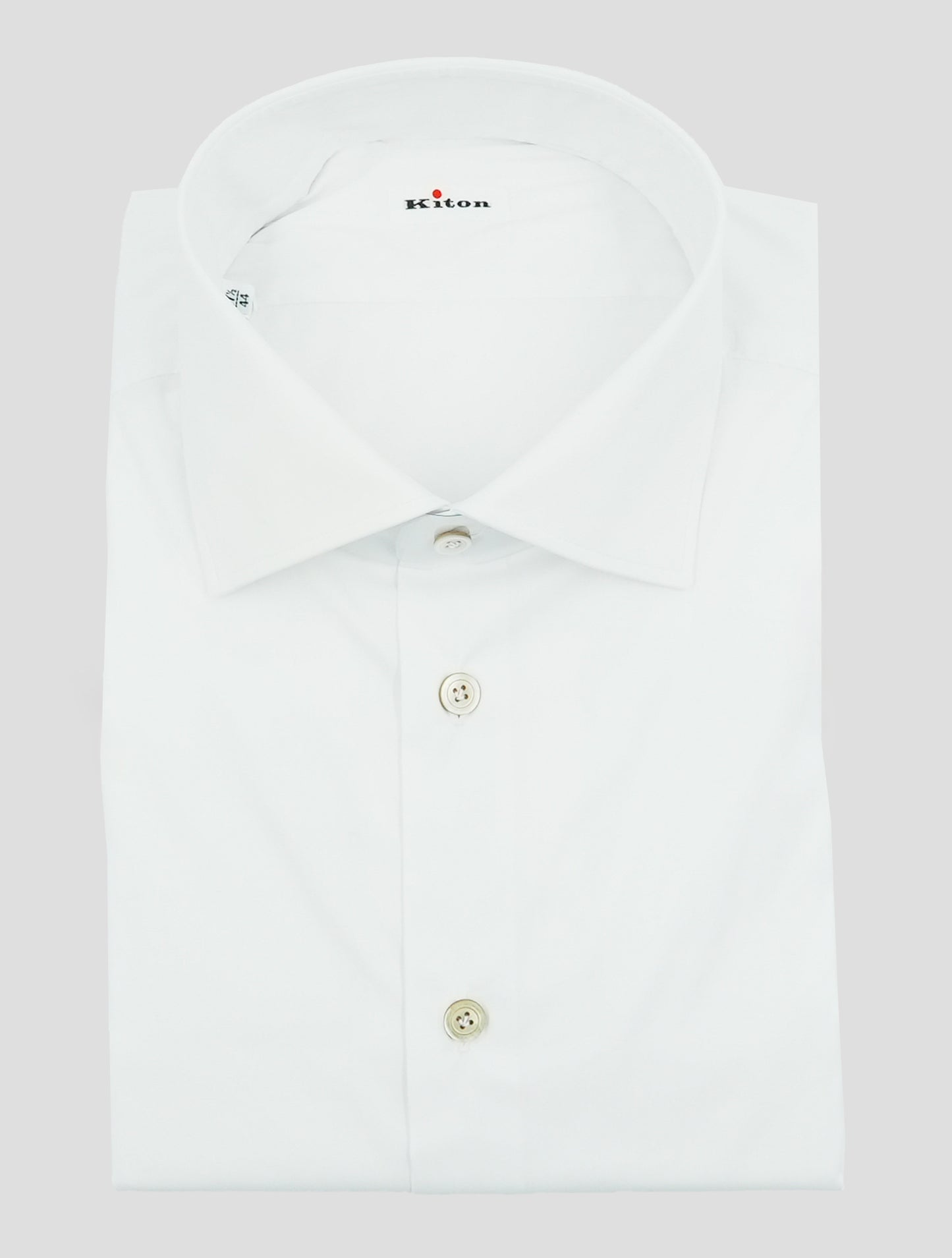 Kiton White Cotton Pa Ea Shirt