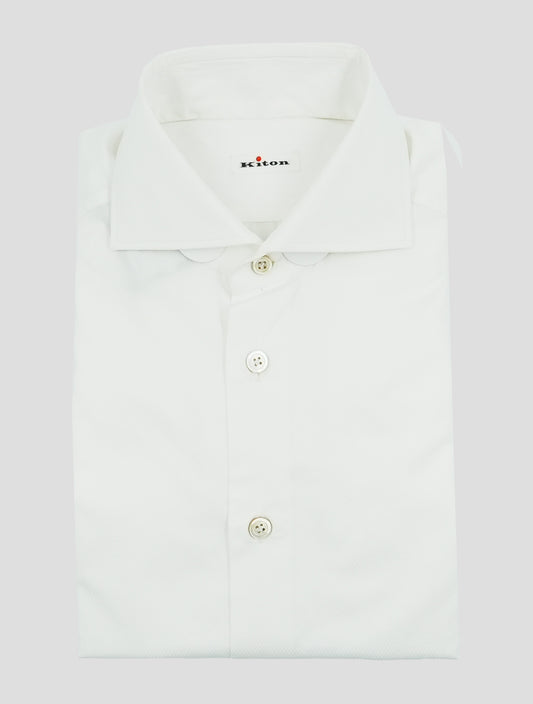 Kiton White Cotton Shirt